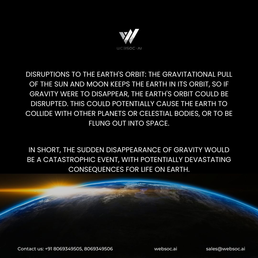 Websoc_AI's tweet photo. What if gravity suddenly disappeared for a day?
If gravity suddenly disappeared for a day, it would have catastrophic consequences for life on Earth.
𝐕𝐢𝐬𝐢𝐭 𝐮𝐬 𝐚𝐭: https://t.co/BeuTR96Q63
#websoc_ai #whatif #gravity #disappeared #a #day #catastrophic #life #on #earth #sun https://t.co/raJEwfwlEF