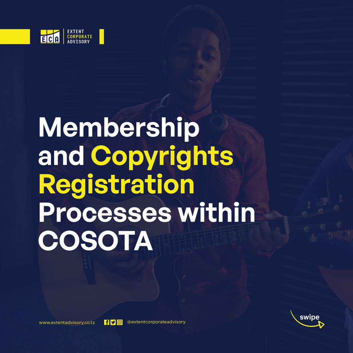 AdvisoryExtent's tweet image. Protect your creative work and secure your rights with the Copyright Society of Tanzania (COSOTA). 

Our informative slides this week will provide you with the requirements and process for membership and copyright registration within COSOTA. 
#COSOTA
#IPShortSlides
#IPTanzania