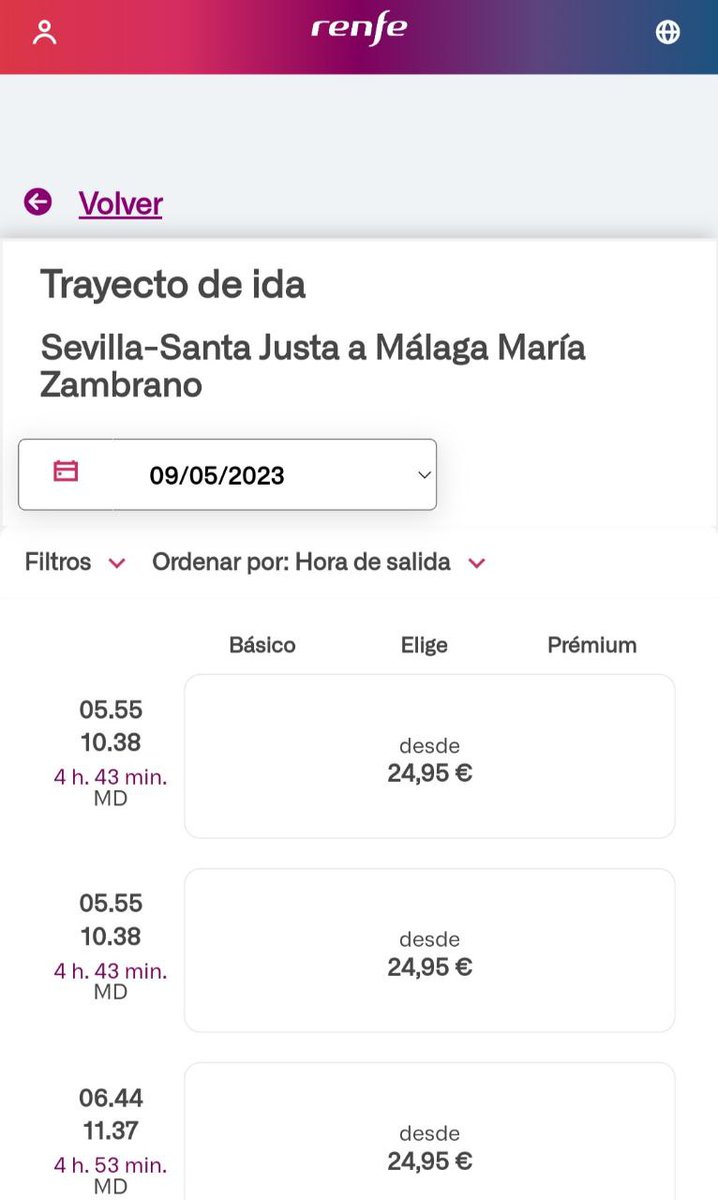 joseigs_'s tweet photo. Se tardan 2h30 en llegar en tren de Sevilla a Madrid. Y 4h45 de Sevilla a Málaga. 

Todo pasa por Madrid. Eso es el centralismo. https://t.co/0bb4PmOInY