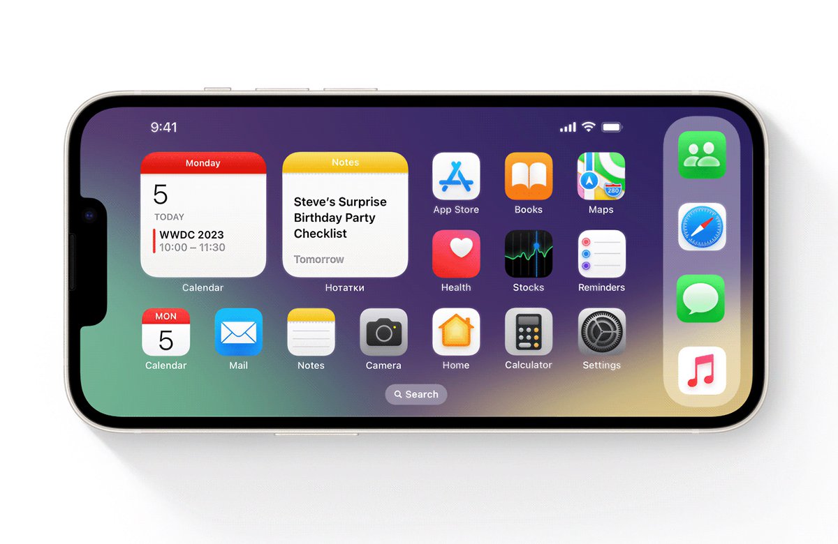 Would you like a landscape mode in iOS 17?

Concept: <a href="/aaple_lab/">Kostiantyn Konovalov 🇺🇦</a>