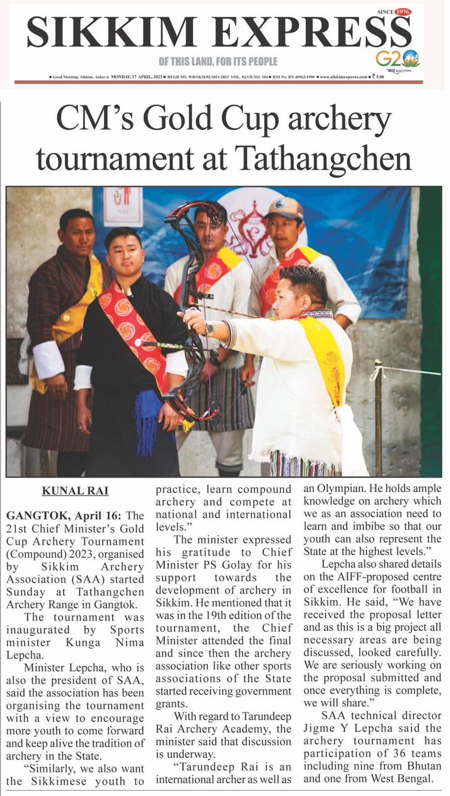 SIKKIM EXPRESS on Twitter "sikkimexpress The 21st Chief Minister's