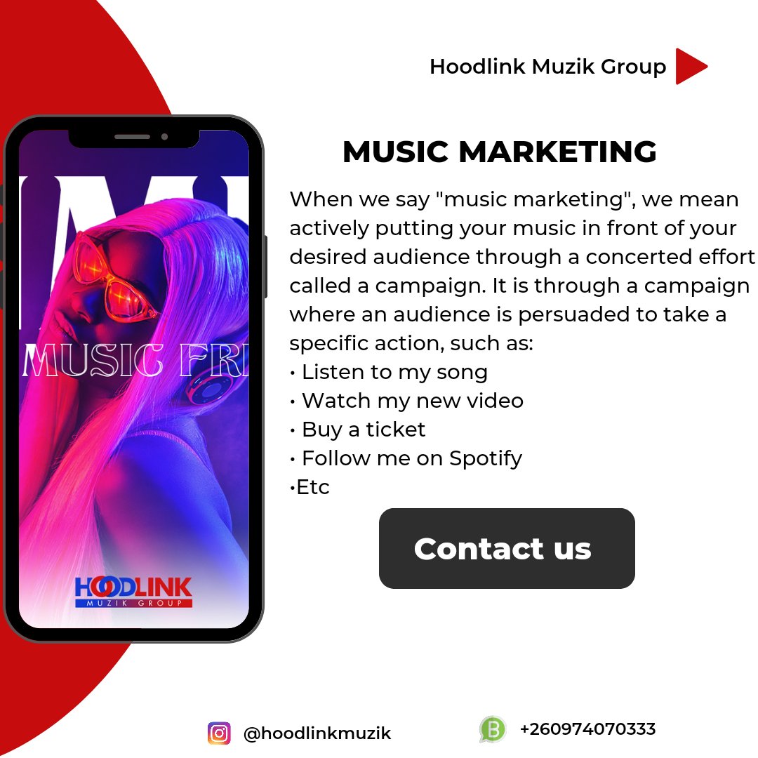 Defining Music Marketing... 
#HMG #musicdigitalmarketing #musicmonitization #playlistspotify #musicblogs #musicdistribution #artistmanagement