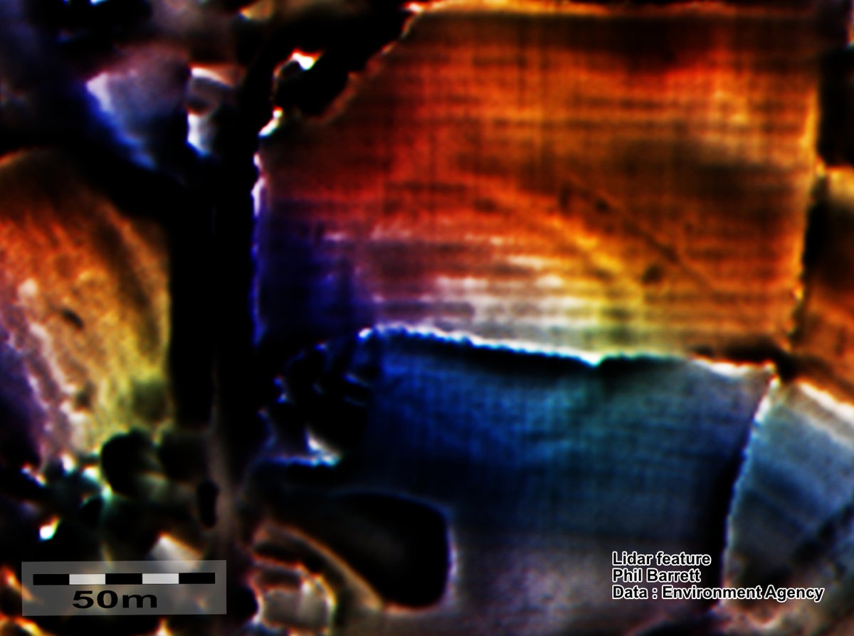 Phil_M_Barrett's tweet image. These are the sort of features that pop up in the landscape that I find fascinating.
A 75m x 53m oval ploughed out #earthwork with a possible centre feature. 
Lying under the 18C enclosures.
 #Prehistoric? #Barrow? 
Zero interest from the relevant HER. 
#Archaeology with #LiDAR
