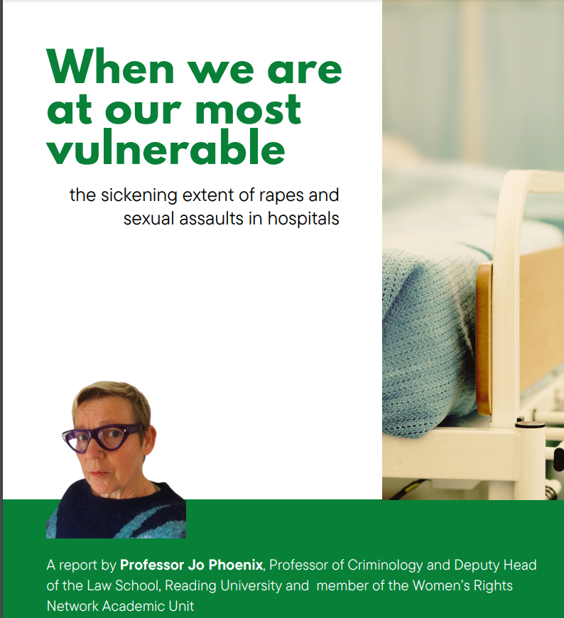 #NotaPlaceofSafety

The women of @WomensRightsNet made FOI requests of all police forces and the data showed that even decades after Jimmy Savile, hospitals remain places where women and children experience sexual violence.

This is a feminist issue. 

womensrights.network/_files/ugd/18f…