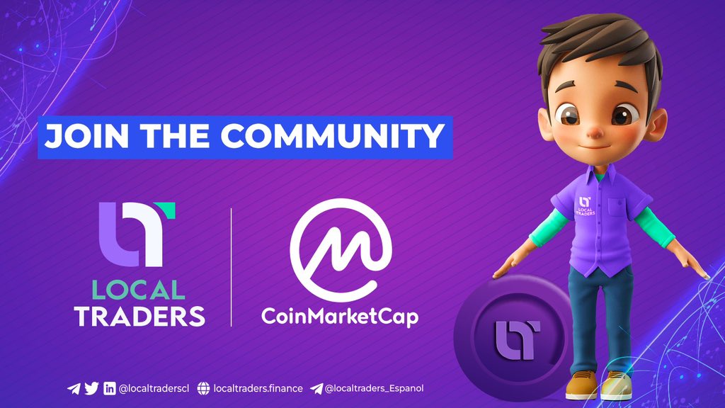 LOCALTRADERSCL's tweet photo. Local Traders is proud to join the CMC-Community!

Check us out here : https://t.co/8V6nGfeuAm

Local Traders first ever P2P Exchange offer trading with video call function.

#LCT #P2P #CoinMarketCap https://t.co/d5qlLgcx9Z