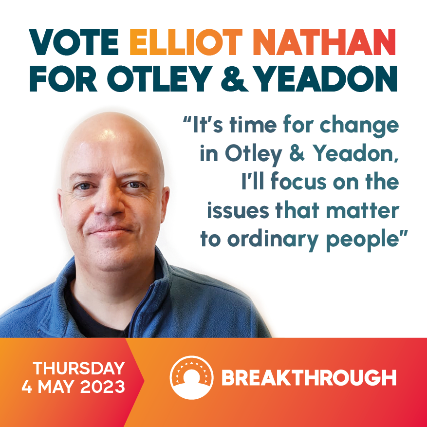 BThroughParty's tweet photo. We have Breakthrough candidates standing in Ashfield, Basildon, Fenland and Leeds in May's local elections 🟠🌤️

You can find out more about them here 👇

https://t.co/fHk0nM9Olu https://t.co/iYZbFWdxCJ