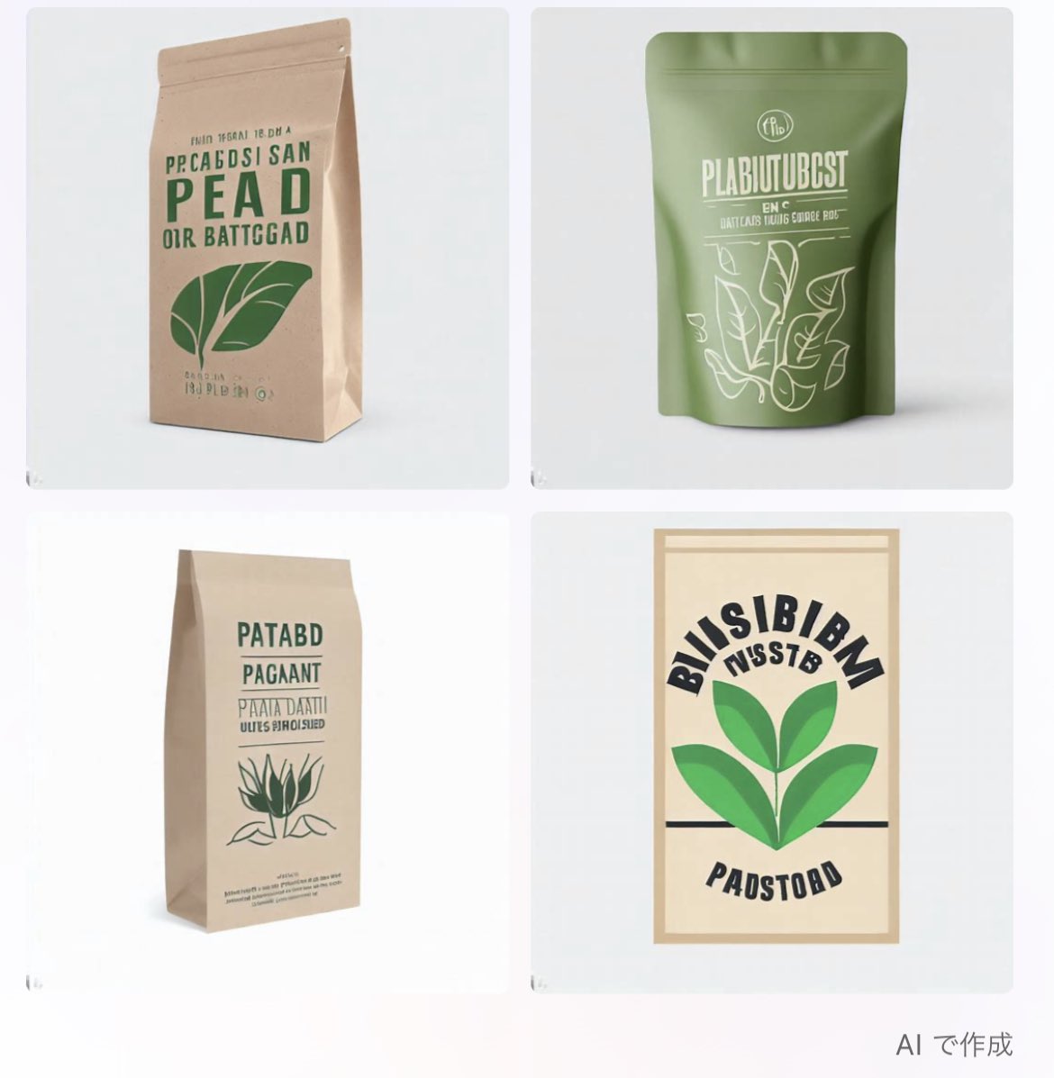 plalnt-based universal package design 
#AIart