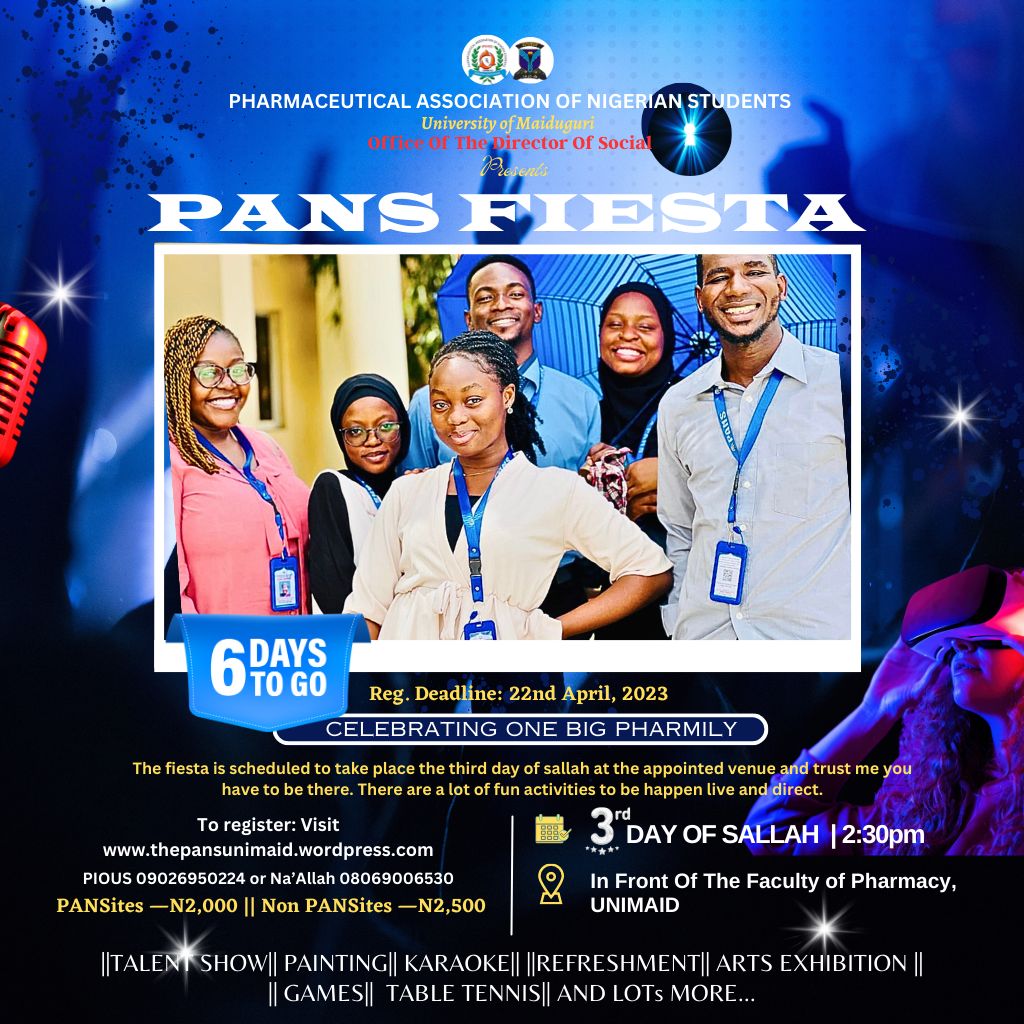 PansUnimaid's tweet photo. Tell Somebody to tell another person who knows someone else...!
The FIESTA is gonna be HOOOOOT...
Invite your friends to come and participate, even if they are Non-PANSites.
Keep Sharing....6 days to go..!
https://t.co/B207H0DmrN https://t.co/MjEo3afbQp