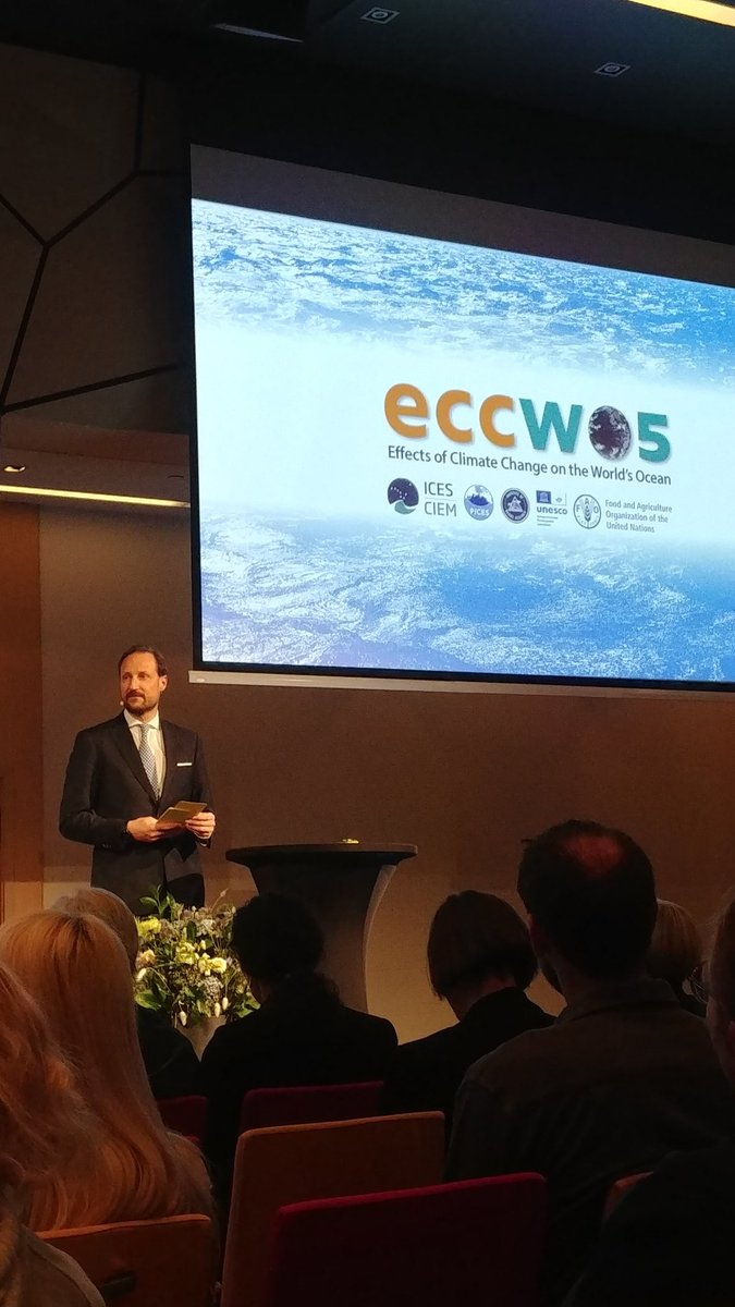 "We need wise and concerned scientists in our search for truth." HRH Crown Prince Haakon of Norway with an inspiring opening address for #ECCWO5