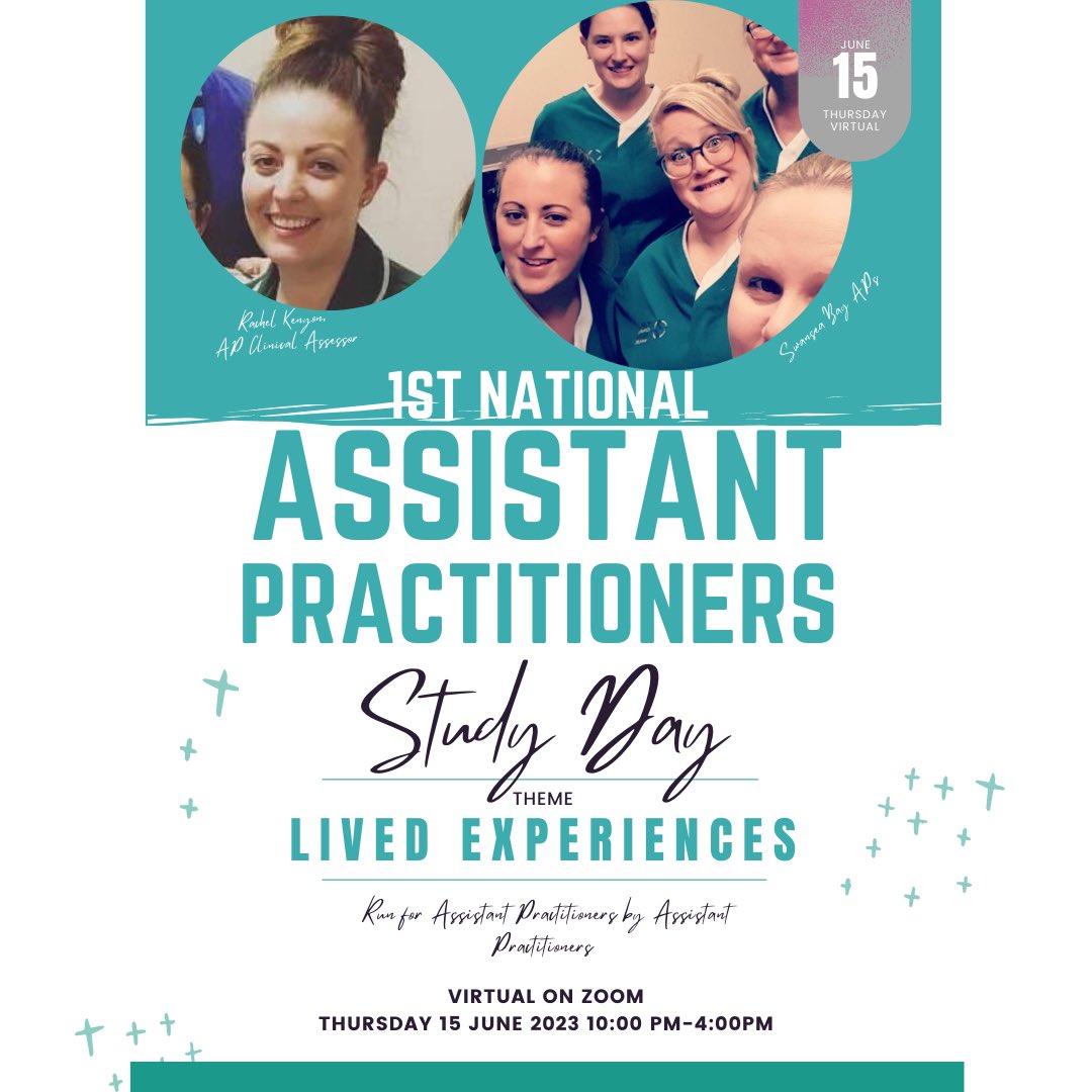 If you are an assistant practitioner with interesting experiences others will benefit from, or if you develop or train AP this week is the final opportunity to sign up as a speaker for the virtual Assistant Practitioner’s Study day. 

form.jotform.com/assistantpract…