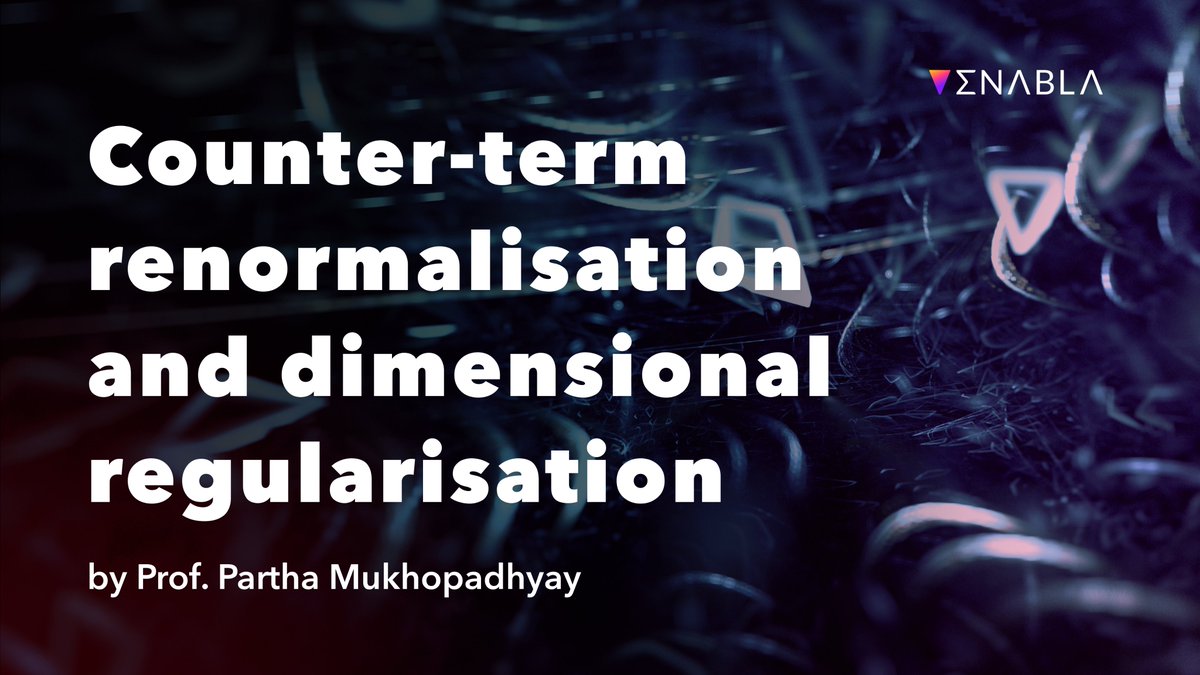 💡Regularization and renormalization techniques are crucial for understanding fundamental interactions in theoretical #physics. 

Learn about handling UV divergences and discuss theories' renormalisability with <a href="/ParthoM8/">Partha Mukhopadhyay</a> from <a href="/IMScChennai/">The Institute of Mathematical Sciences</a> at enabla.com/pub/1104/about🎥

Abstract: