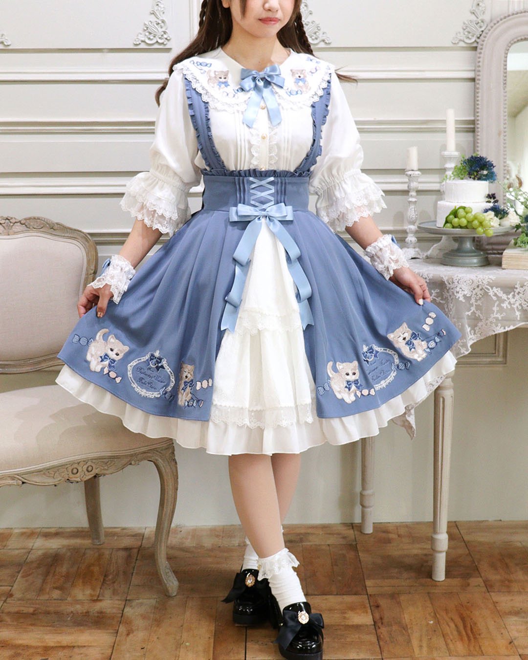 Amavel Bonbon Ribbon Chaton ブラウス＋スカート ◇Bonbon Ribbon Chatonシリーズ◇ | Amavel BLOG