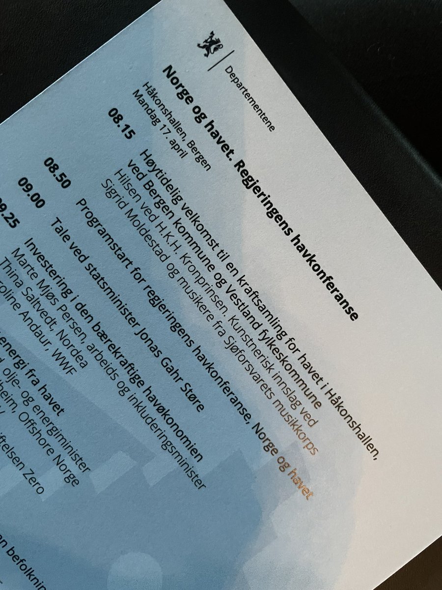 I dag åpner vi #oneoceanweek med Regjeringens havkonferanse. Statsminister <a href="/jonasgahrstore/">Jonas Gahr Støre</a> understreker både viktigheten av sunne, levende og produktive #hav samtidig med at mange av de grønne løsningene ligger i havet. Vi har ett hav som vi har ansvar for sammen @hvl_no