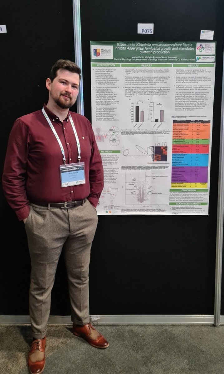 Aaron.curtis (@aaronc_mycology) on Twitter photo Delighted to present my first poster <a href="/MicrobioSoc/">Microbiology Society</a> annual conference in Birmingham. Thanks to <a href="/IrishResearch/">We are now Research Ireland</a> for funding this work, check it out its PO75 looking forward to chatting with you. #microbio23 #loveirishresearch Delighted to present my first poster <a href="/MicrobioSoc/">Microbiology Society</a> annual conference in Birmingham. Thanks to <a href="/IrishResearch/">We are now Research Ireland</a> for funding this work, check it out its PO75 looking forward to chatting with you. #microbio23 #loveirishresearch