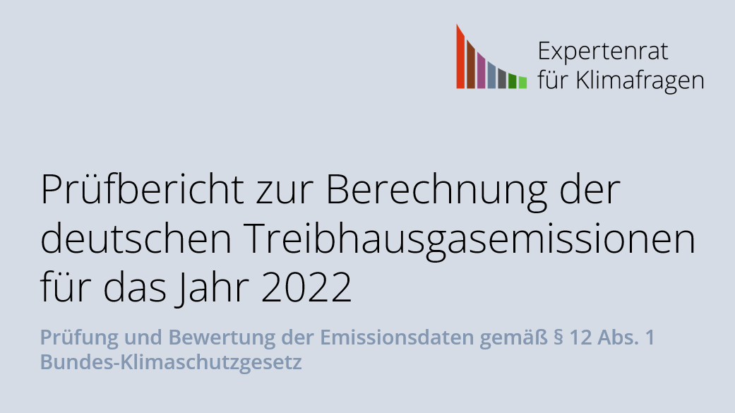 Der #Expertenrat für Klimafragen veröffentlicht den Prüfbericht zu den Emissionsdaten 2022 und legt den Bericht gemäß § 12 Abs. 1 KSG der #Bundesregierung und dem Deutschen #Bundestag vor. Der Bericht ist hier verfügbar: expertenrat-klima.de (1/n)