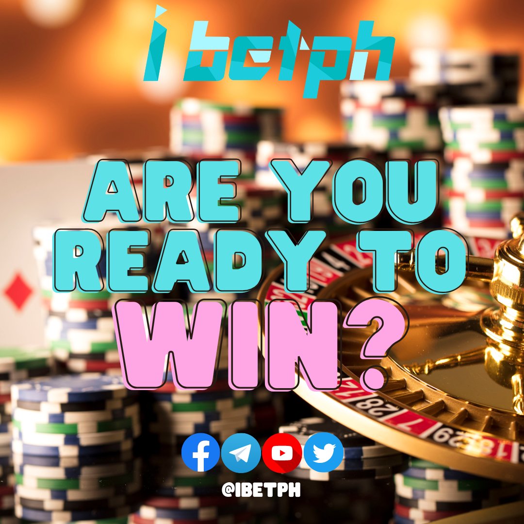 ibetph's tweet photo. ARE YOU READY TO WIN?

YOU ARE BORN TO BE WINNER!

REGISTER NOW AND WIN BIG!

#iBetPH
#OnlineGaming
#CasinoGames
#BigWins
#MonthlyPromotions
#EasyCashIn
#EasyCashOut
#SecureGaming
#SportsBetting https://t.co/mvfabvRVc0