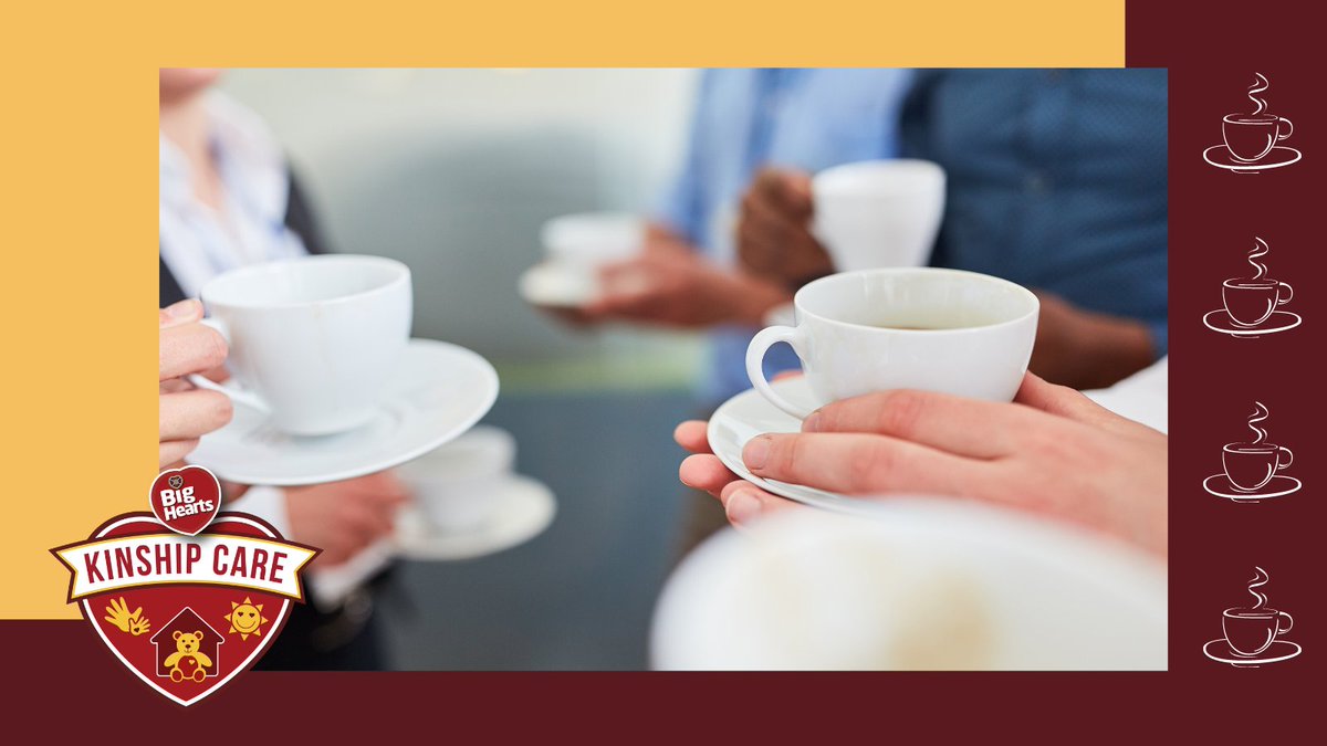 Coffee Morning ☕️

Are you a Kinship Carer looking for some extra support? Come and join us today from 10am-12pm for a cuppa and a chat!

<a href="/bighearts/">Big Hearts</a> offers support to young people and their carers through our Kinship Care programme 🧸♥️

How to attend ↘️ bighearts.org.uk/programmes/kin…