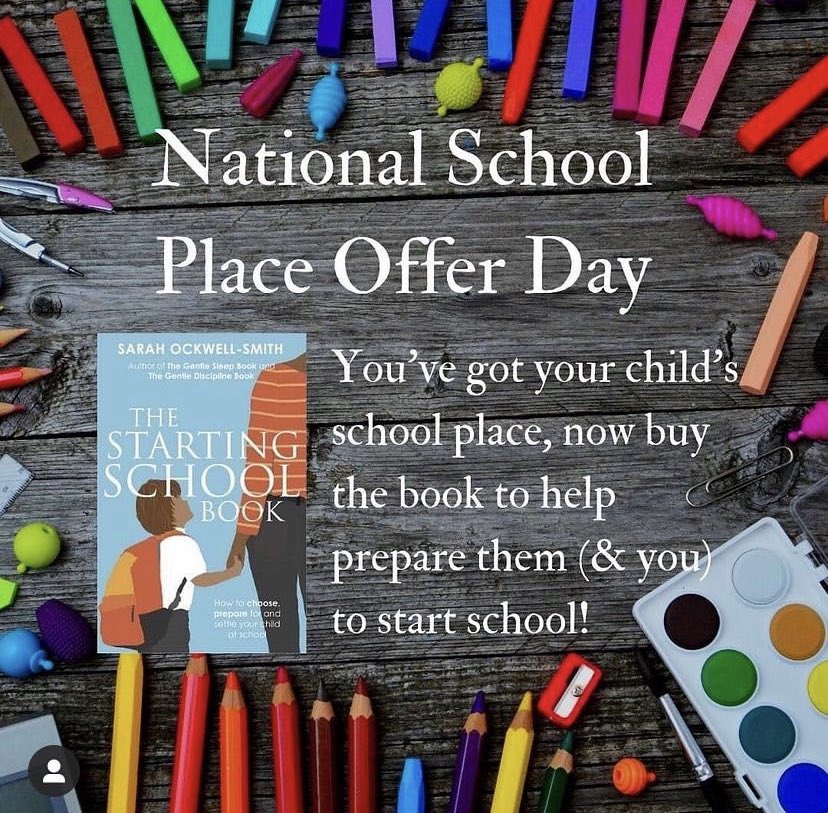 TheBabyExpert's tweet photo. Did you find out your childโs school place today? Want to know how to prepare them (and you!) for September?
Get a copy of my helpful guide to starting school with 50% off (only ยฃ6.78 with free delivery!) here:
https://t.co/feDxfDfRgS
#nationalofferday #schoolplace #school https://t.co/e1h2Ly4B65