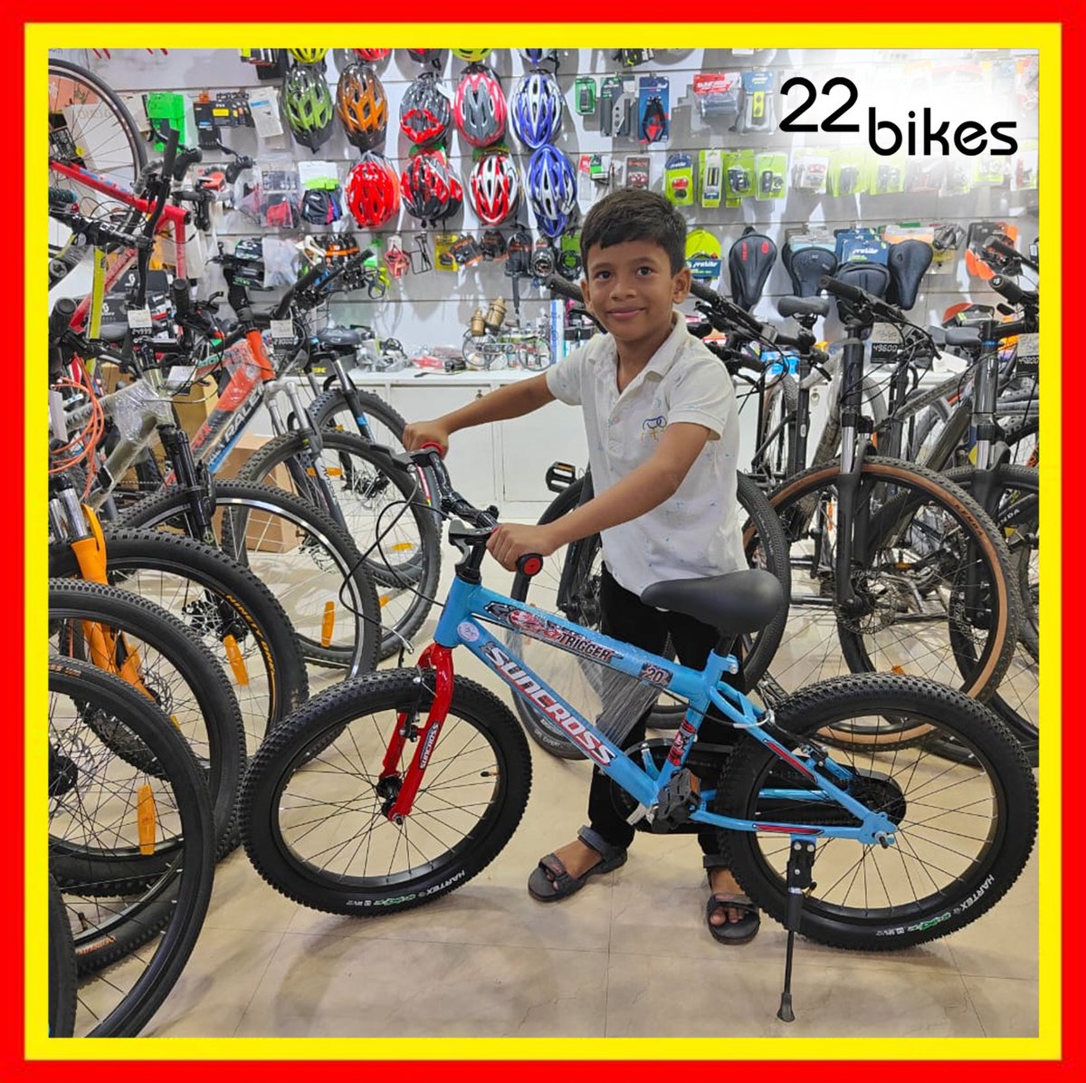 Stunning, Stylish & Safe!
22 Bikes, store is the answer to all your kids' bike dreams.

Let your kids experience the thrills and smile with our Suncross Trigger model kids Bike.

#22bikes #ride #biker #instacycle #streetbike #bikergang #bicycleriders #bikestagram #rideout