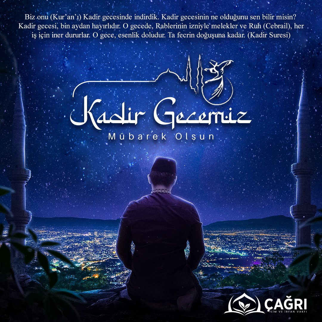 KADİR GECEMİZ MÜBAREK OLSUN
--------------
İletişim için;
📞+90 850 888 2 571
🔗 cagrivakfi.org.tr
📍 Yeni Kent Mah Doğanaraslı Bulvarı No: 186/3 Esenyurt
--------------
#çağrıvakfı #çağrı #vakıf #ilimveirfan #ilimveirfanvakfı #kadirgecesi