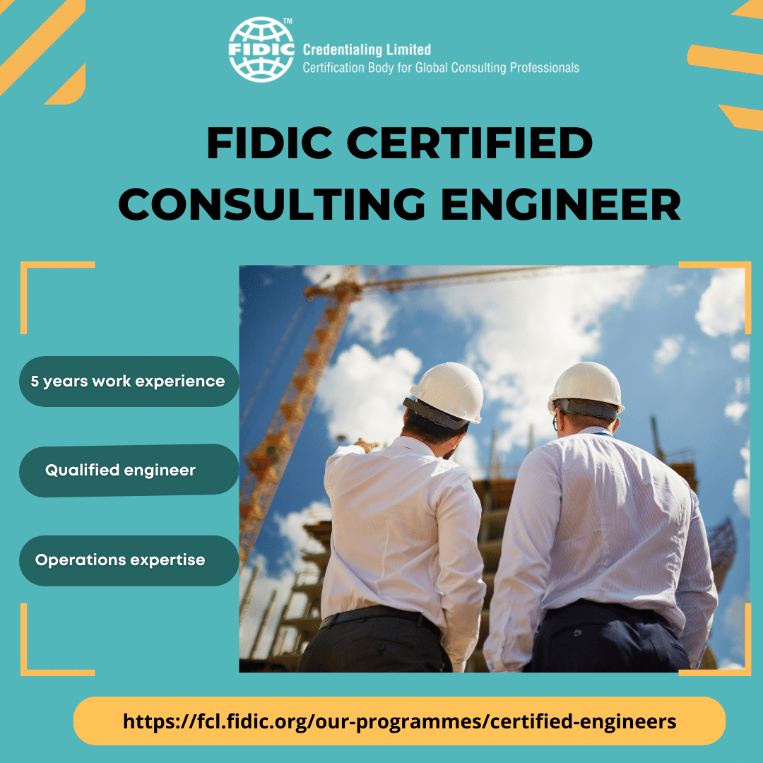 FCL_FIDIC's tweet photo. Hello! It's Monday.
Why not start your week by upgrading your professional skillsets as a Consulting #Engineer?
Get certified by #FIDIC and get your managerial skills validated internationally.
Apply before 19 May 2023: https://t.co/a3v7VhqSSW
#fclcertified #infrastrucure https://t.co/zi3Ii03ziE