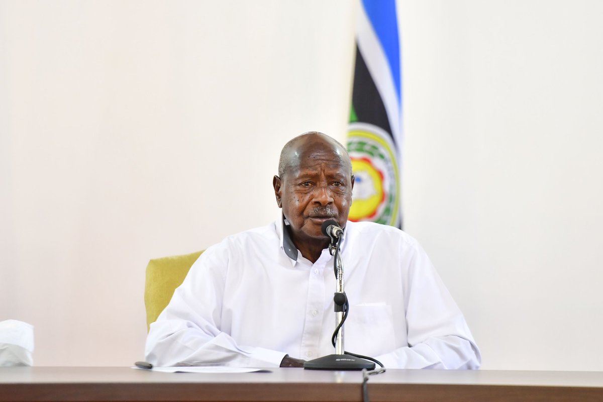 KagutaMuseveni's tweet photo. I join my comrades, the Heads of State of IGAD to express our deep concerns on the current situation in Sudan  and immediately call for a cessation of hostilities between the two sides. 

I condemn the misuse of force in a situation that undermines all progress made through dialogue over the last many months. We cannot keep papering over mistakes of unprincipled politics year after year. 

An unconditional and immediate cessation of hostilities to stop the tragedy and mockery of Africa is of utmost importance.