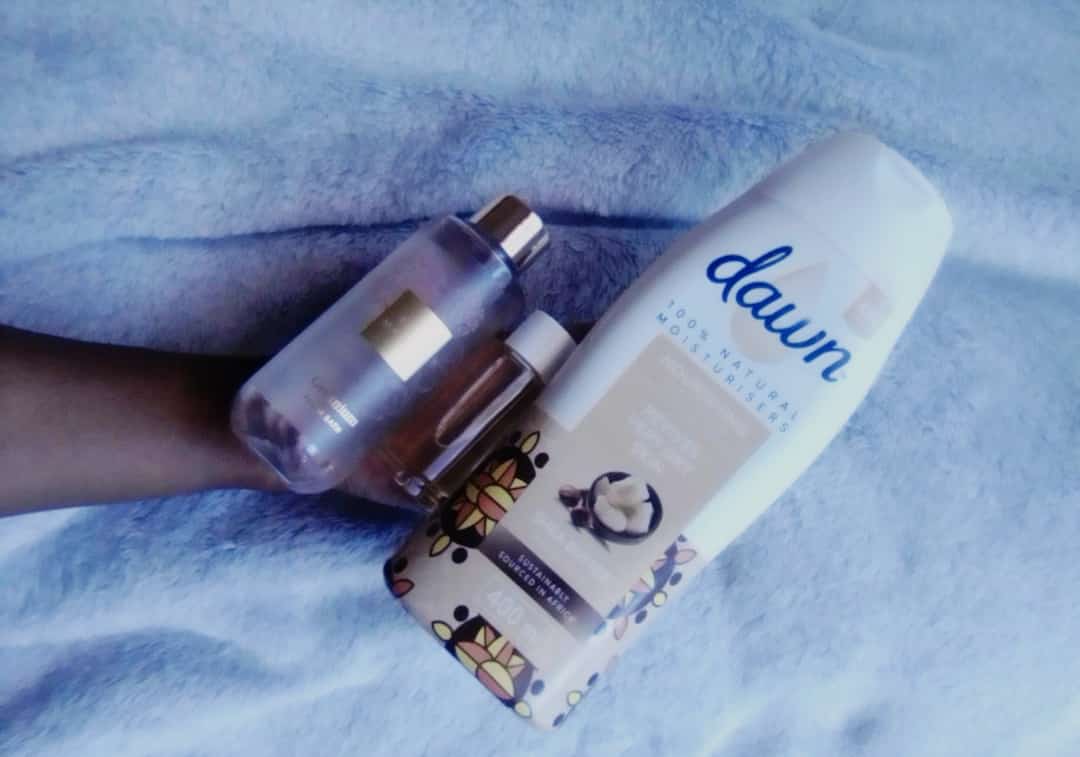 Our morning ritual. The steps are same daily but products get tweaked for fun. Body wash, body oil &amp; lotion. Consistency prevails. Trust <a href="/DawnBeauty_ZA/">Dawn</a> Shea butter for scent &amp; nourishment. It makes a good combo with geranium scent body wash. 
#GirlTalkZA
