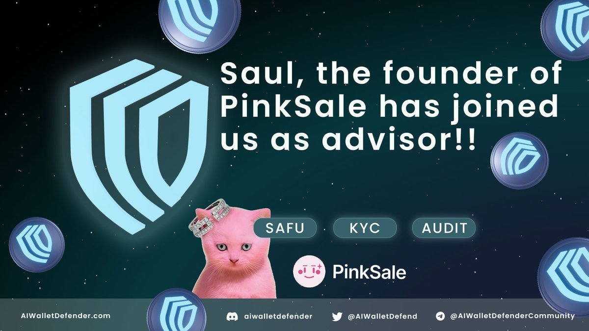 AIWalletDefend's tweet image. Saul, the founder of @pinkecosystem has just joined us as a advisor! Great news, guys! 
🚀🚀🚀