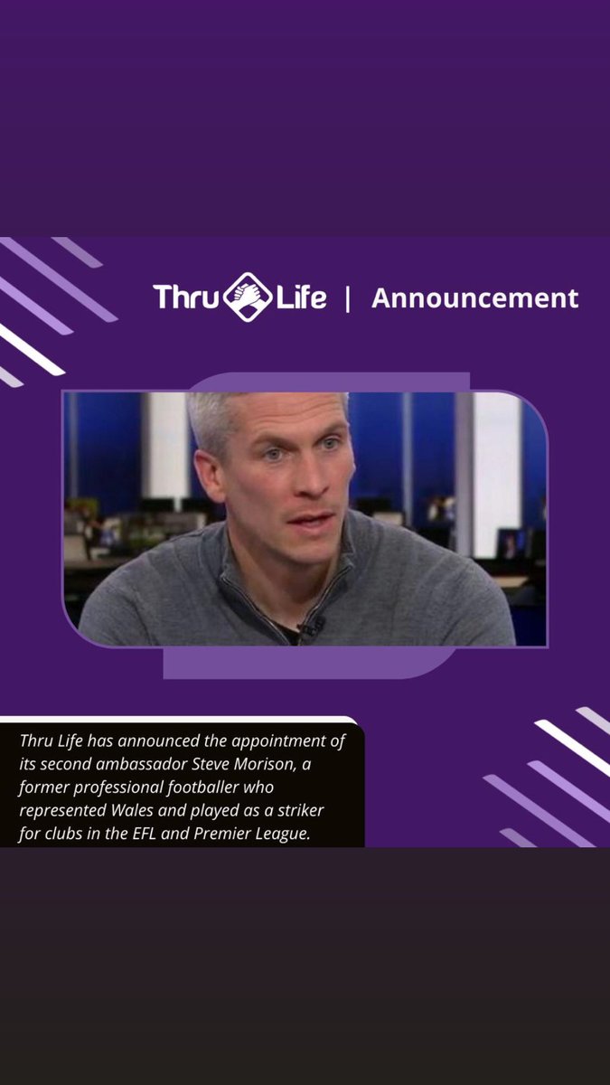 We are extremely proud to announce our 2nd ambassador Steve Morison has joined the Thru Life team.