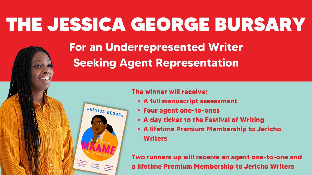 Are you an underrepresented writer seeking agent representation for a commercial or literary novel? Introducing The Jessica George Bursary. We're working with @JessGeorge_ to offer tangible help towards publication, and we want to see your work!