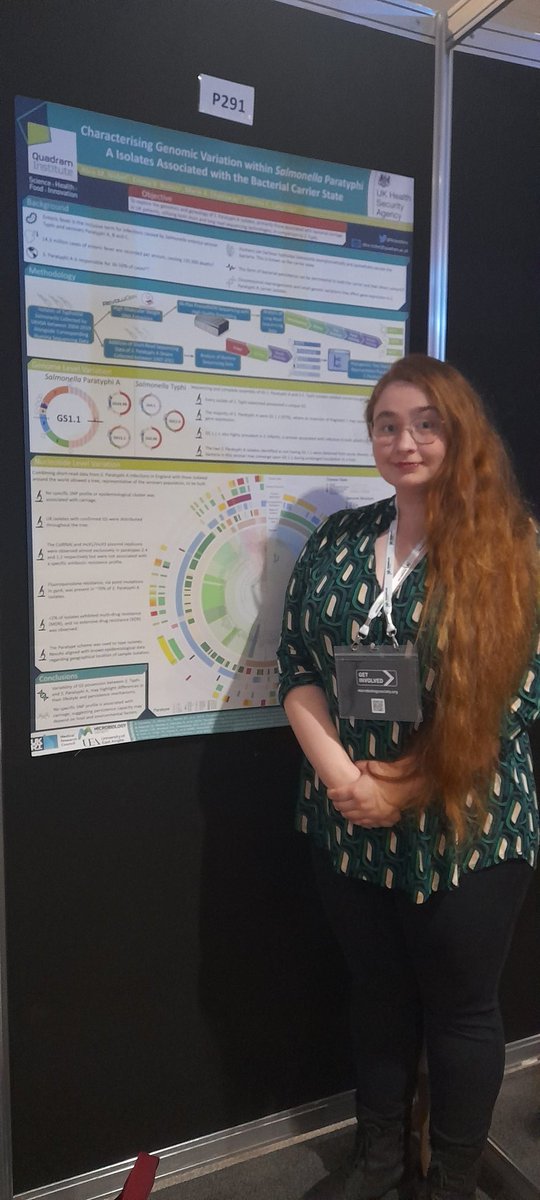 We are so happy to be back @MicrobioSoc #microbio23. Our Cailean Carter (#376), @MetaRudder (#349) @NisbetAlice (#291) & @goodolgab1 (#365) are ready to present their posters today. They would love chat to you about #rearrangments, long-read #metagenomics, & ecoli populations.