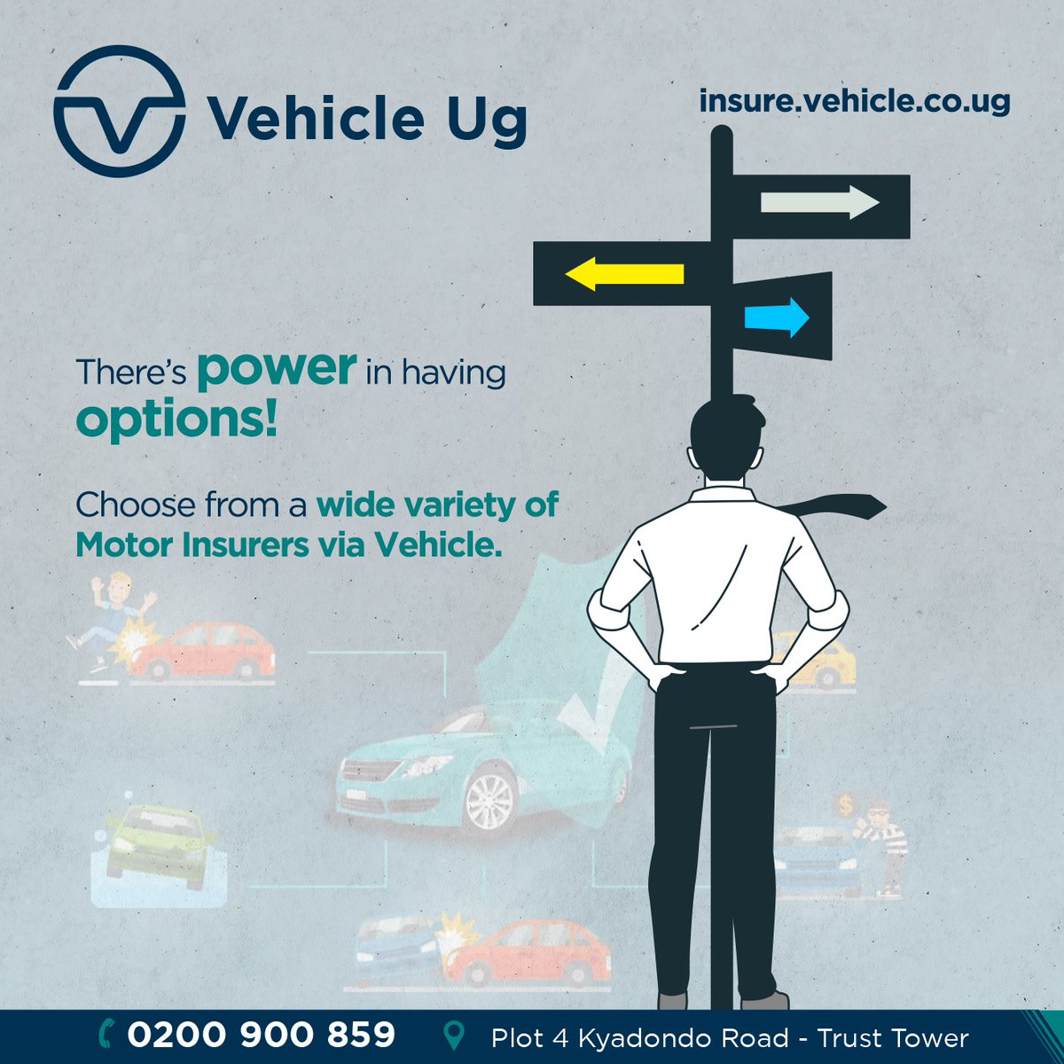 The new week is here and the biggest win today should be you picking from a variety of Motor Insurers.

 Get one conveniently via insure.vehicle.co.ug  and many options available for you.      

#vehicleinsurance #MondayThoughts #RevvedUp #ComprehensiveInsurance #RoadRage