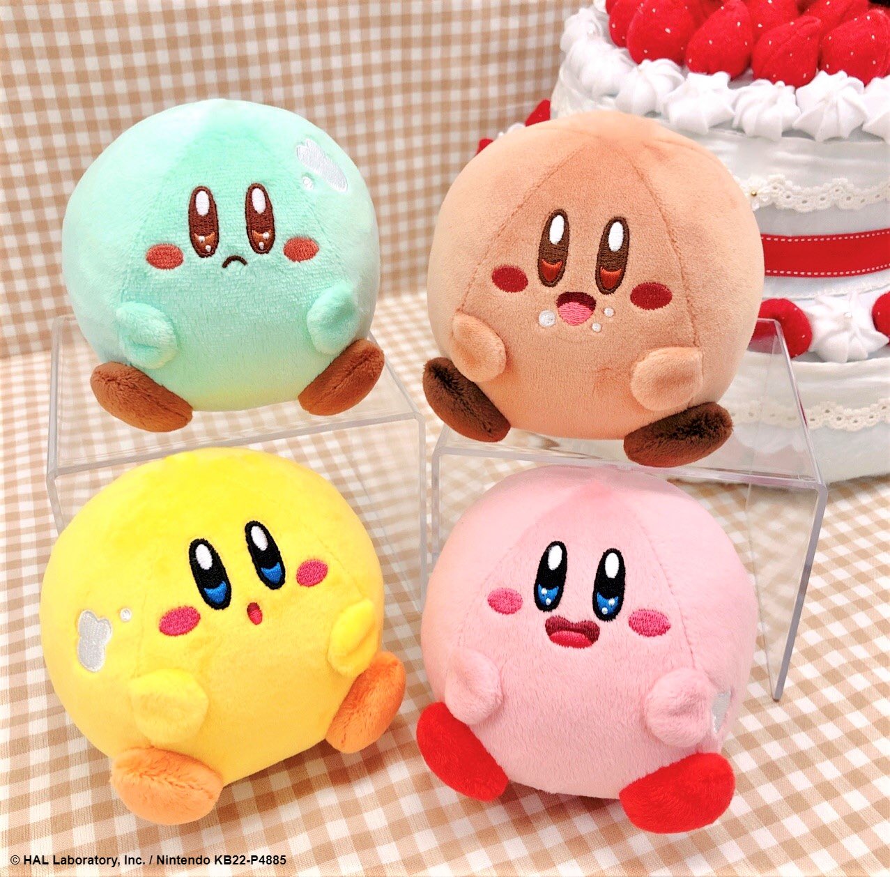 枚数限定 カービィのグルメフェス まんまるカービィminiぬいぐるみ 4種