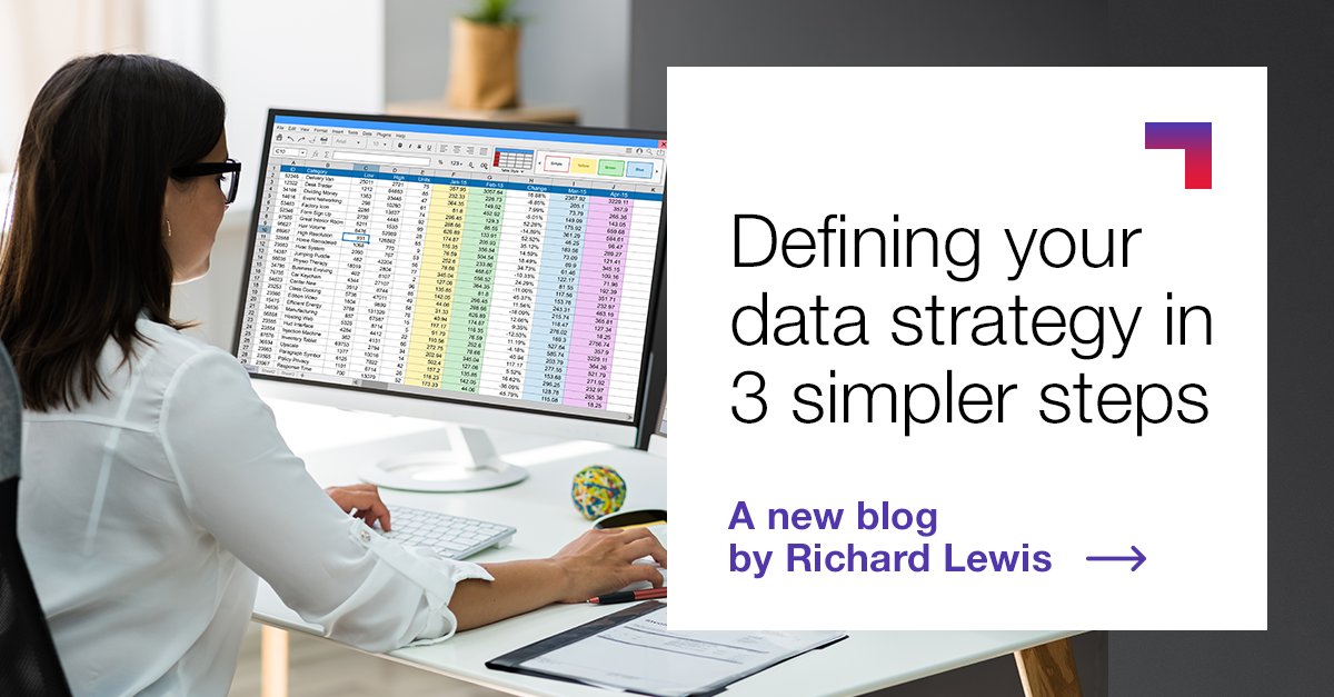 CGI_UKNEWS's tweet photo. The adoption of a #data strategy doesn’t need to be expensive or complex!

Our Data Advisory expert introduces 3 simple steps to help simplify your approach, so you can start reaping the benefits of effective #DataManagement https://t.co/dLthJHP2S2 #WeAreCGI https://t.co/cdXcvSvmc8