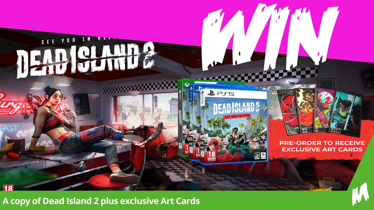 Calling all Zombie Slayers 🧟‍♂️,

It's Dead Island 2 release week, and to celebrate we are giving away a FREE copy plus the exclusive Art Cards!

tinyurl.com/36y239xe

To Enter simply RT and LOVE this post! 

Winner will be announced Weds 19th at 8pm

#DeadIsland #seeyouinhella