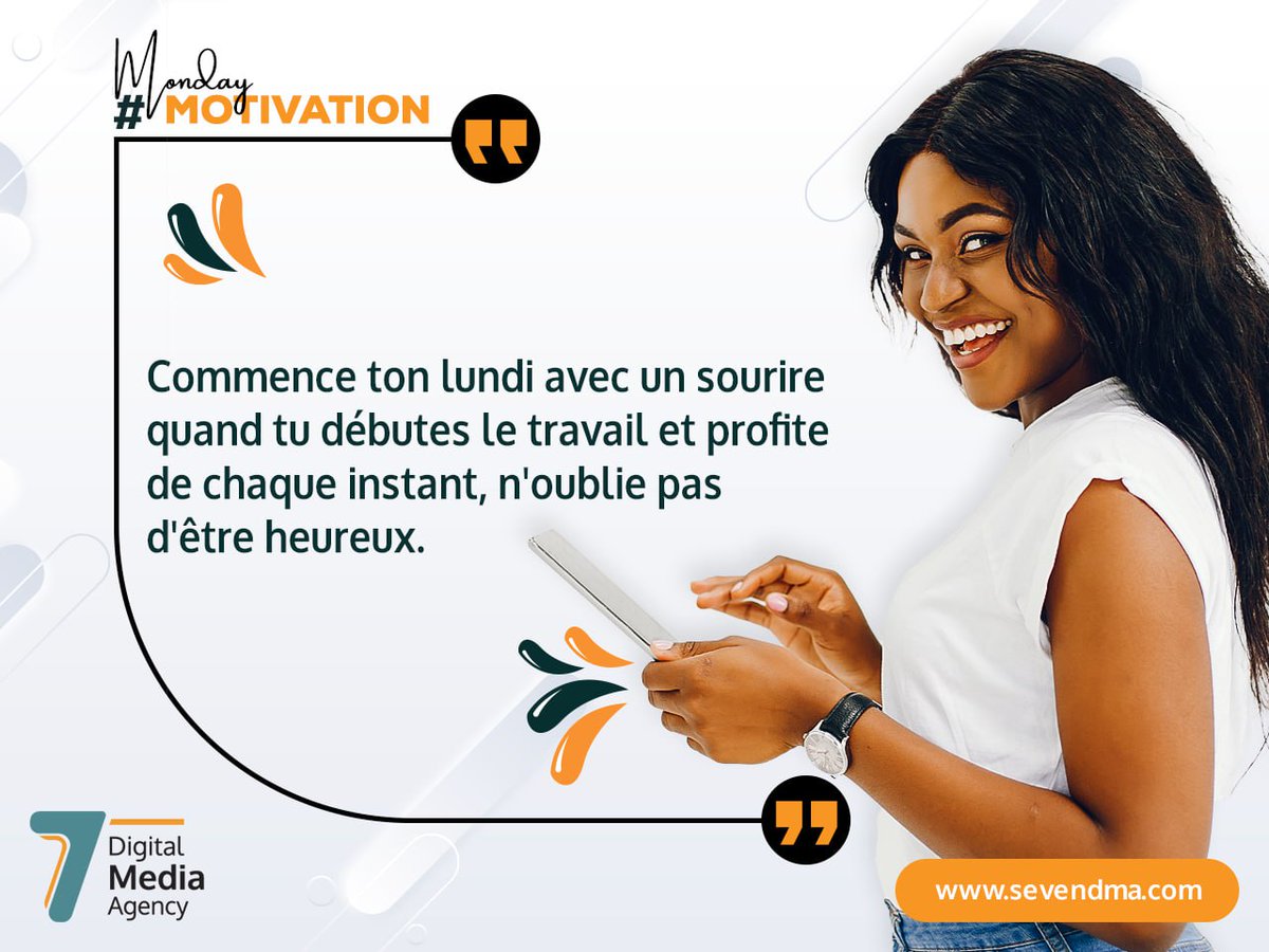 seven_dma's tweet photo. Bonne semaine !☺️
#SevenDMA
#mondaymotivaton
#bonlundi❤️ https://t.co/Wf97xPEDJQ
