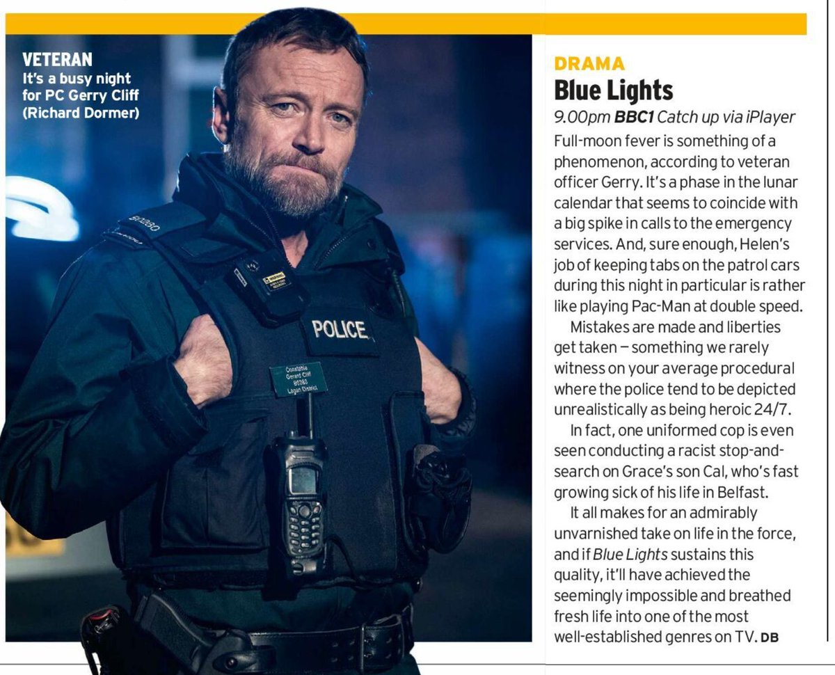 MrDavidEBrown's tweet image. More from Blue Lights at 9.00pm, BBC1. A series that, I think, has taken us all by surprise when it comes to how terrific it is. My @RadioTimes preview #BlueLights