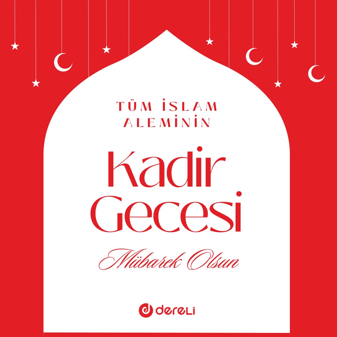 derelitarimm's tweet photo. Tüm İslam aleminin Kadir Gecesi mübarek olsun. 🌙🌹

Bin aydan daha hayırlı olduğu müjdelenen Kadir Gecesi’nin tüm insanlığa sağlık, mutluluk ve huzur getirmesini diliyoruz…

#kadirgecesi #kadirgecesimübarekolsun https://t.co/YAhqEgPRo9