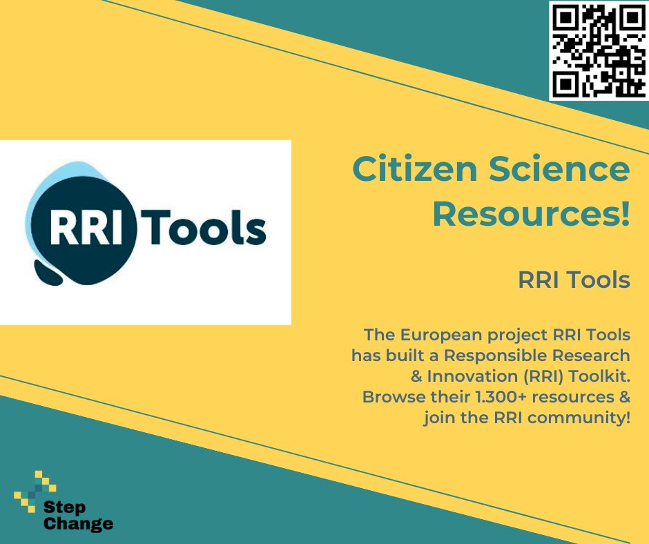 #citsciresources #citscimonth

<a href="/RRITools/">RRI Tools</a> has collected a fantastic collection of online tools, resources, and training materials to help you implement #rri and #OpenScience practices, as well as a platform for the community to share their experiences.

rri-tools.eu