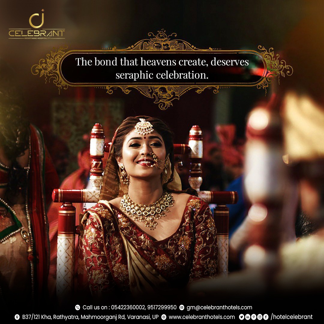 Celebrate in style at our exquisite banquet venue. An unforgettable experience awaits you! #CelebrateInStyle #banquetvenue

Email Us : gm@celebranthotels.com
Call Us : +91-9517-299-951
Website : celebranthotels.com

#celebranthotel #celebrant #varanasihotel #varanasi #hotel