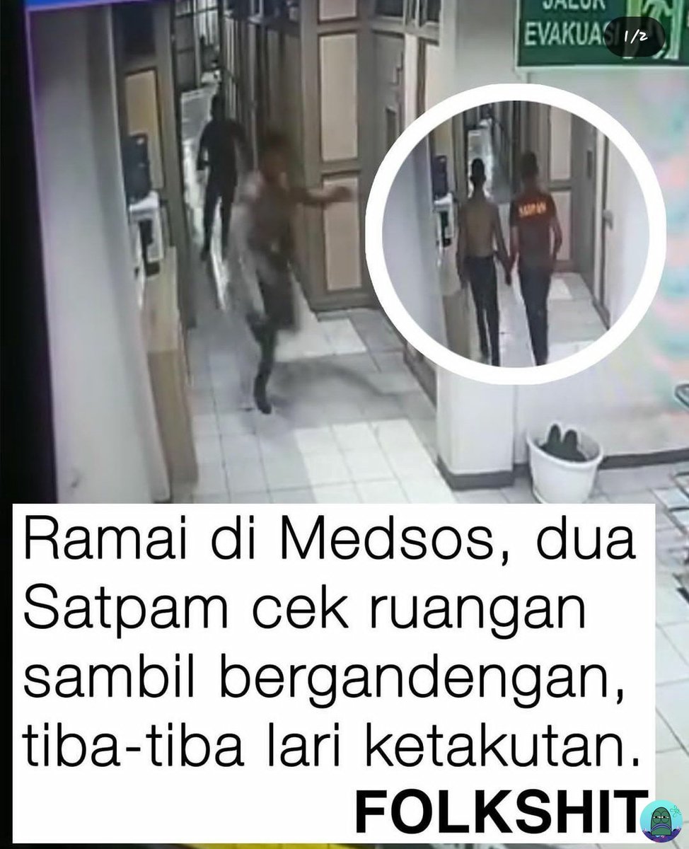 💚 Ini satpamnya lihat apaan yaa?
nanti aku drop videonya