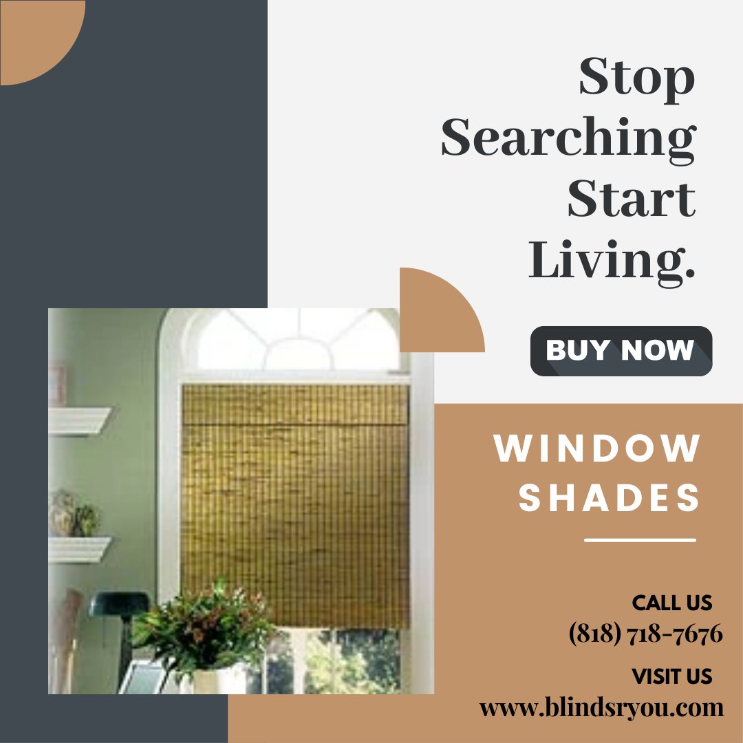 blindsryou's tweet photo. Make your rooms more stylish with window shades. Window Shades consist of light-filtering pieces of cotton, polyesters, room-darkening laminated fiberglass, or vinyl-coated mesh fabrics.

Buy Now: https://t.co/C1MeMMNvFe
.
#windowdisplay #windowblind #blindsryou #roomdesign https://t.co/qJ1sqPKw0t