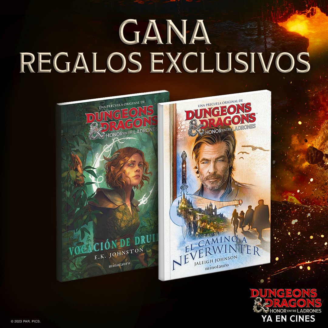 paramount_spain's tweet photo. ¿Quieres saber más sobre los personajes de D&amp;D? 🐉 Participa y gana un pack de libros para seguir viviendo grandes aventuras. 💫 Solo tienes que hacer lo siguiente:  

📚 Síguenos en @paramount_spain 
📚 Haz RT a este tuit https://t.co/gc7PDNqxKo