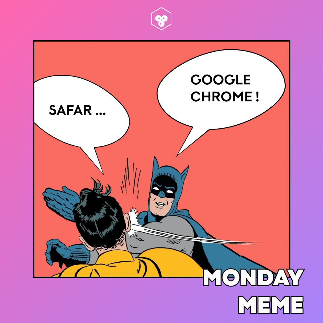 On fait plaisir à l’équipe tech, cette semaine on bosse sur chrome 👀 #MondayMeme