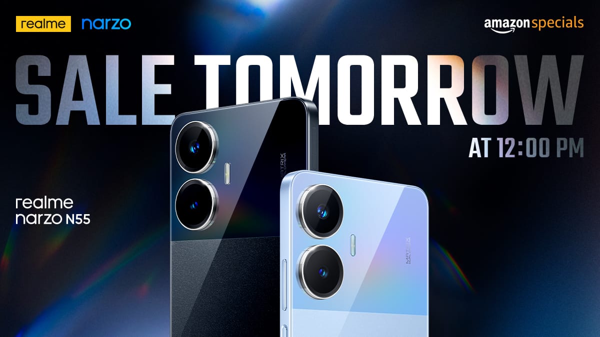 #narzoN55FirstSaleTomorrow <a href="/realmeIndia/">realme</a> <a href="/amazonIN/">Amazon India</a> <a href="/realmenarzoIN/">realme narzo India</a>
bit.ly/41hkY0A-
Sach mein doston yah phone to bahut hi amazing hai main to iske kharidne ke liye utsahit hun finally iska wait khatm ho raha hai