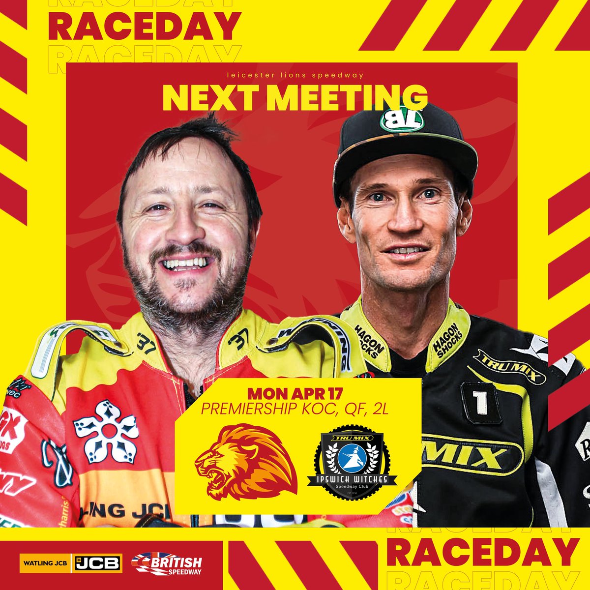 Leicester Speedway on Twitter "𝐑𝐀𝐂𝐄𝐃𝐀𝐘! 🏁 🆚 ipswichspeedway 🧙‍♂️⚫️ 🏟
