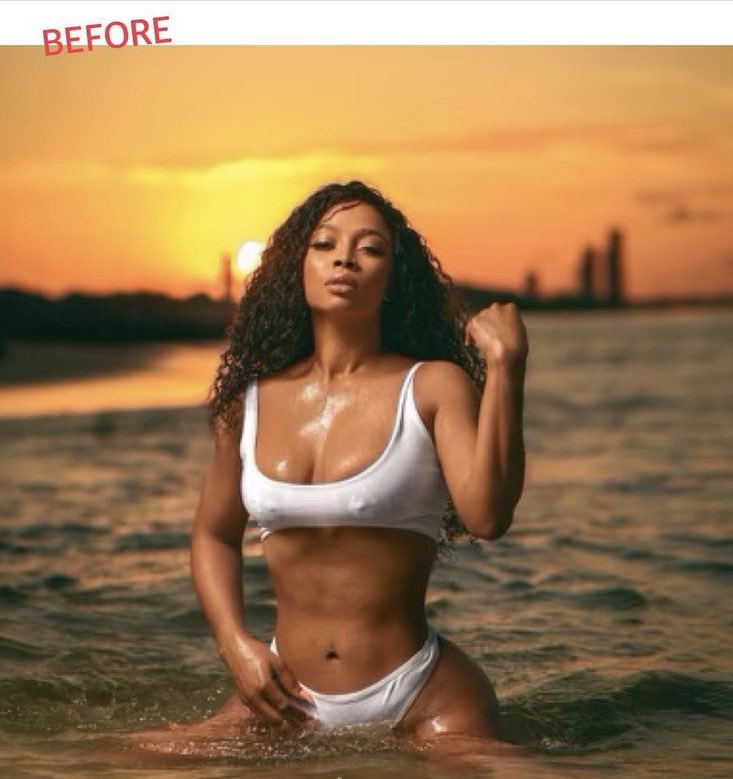 Postsubman's tweet photo. - Nigerians react to the miraculous change of residence of Toke Makinwa’s belly button. https://t.co/xDvGVanuI6