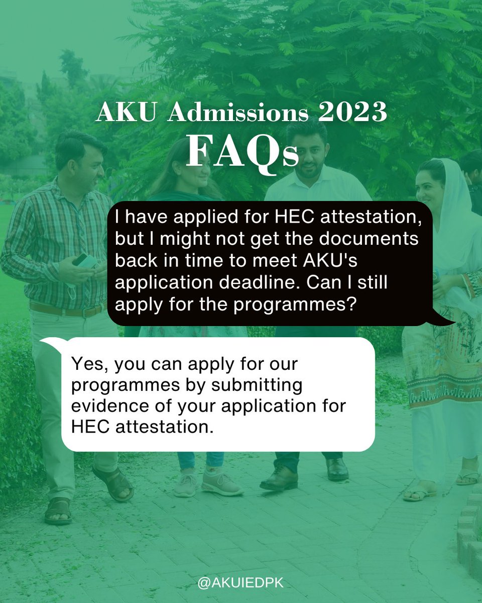 ❓❔FAQ alert❔❓

Just 2 days to go!
Admission to our programmes is OPEN. Apply today at:
▪aku.edu/iedpk/mphil
▪aku.edu/iedpk/phd

#AKUAdmissions #AKUIED #aku #pakistan