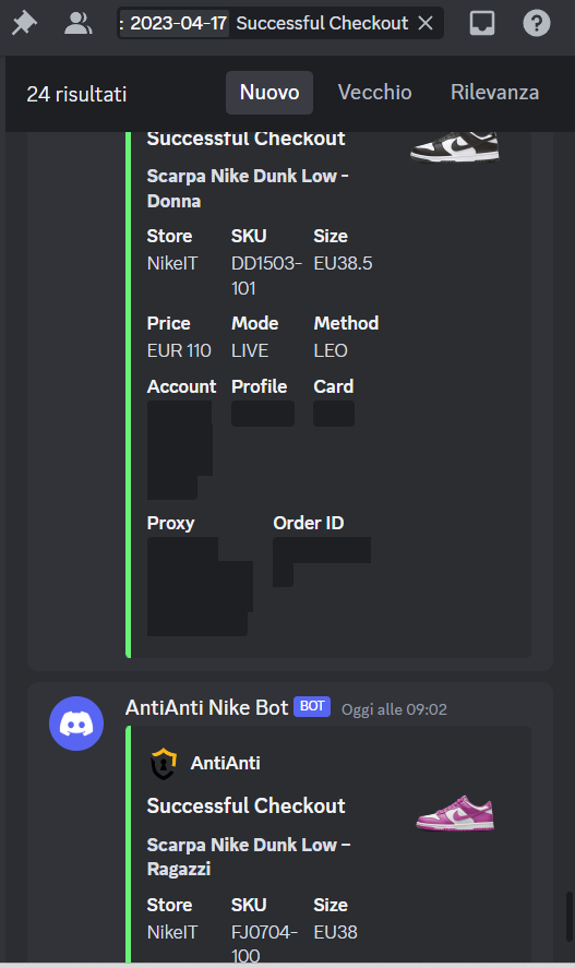 Strange drop but still hitted 😶
<a href="/KrakenNike/">Kraken</a>
<a href="/MurphyProxies/">Murphy</a>
<a href="/AAShoppingBot/">AntiAntiBot</a>
<a href="/GoatifyIO/">GOATIFY</a>