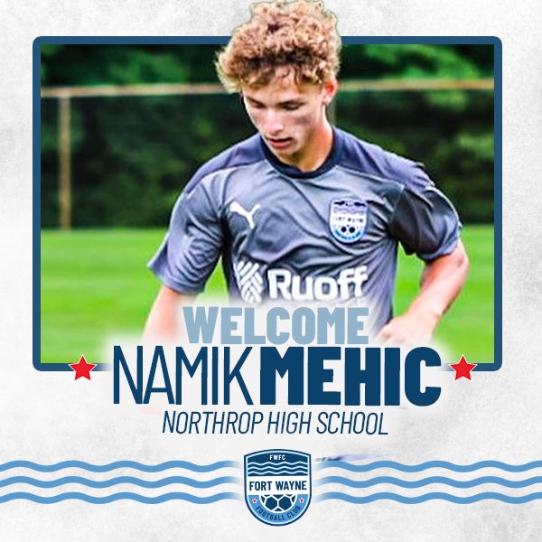 We're thrilled to welcome Namik Mehic to our 2023 roster! Currently, a Northrop High school sophomore, Namik is a talented midfielder who plays Club-level soccer for Fort Wayne United FC. Be sure to keep your eyes on this promising player!
